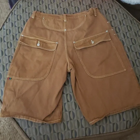 Vintage 90's Cross Colours Denim Baggy Shorts Made in USA